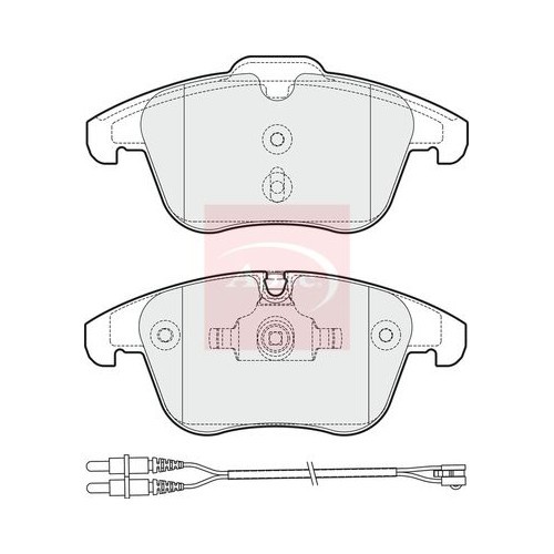 For PEUGEOT 508 I 8D 2010 to 2018 BRAKE PADS (FRONT) (R90) PAD1824