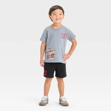 Toddler Boys' 2pc Disney Pixar Cars Lightning McQueen T-Shirt Shorts Set - Gr