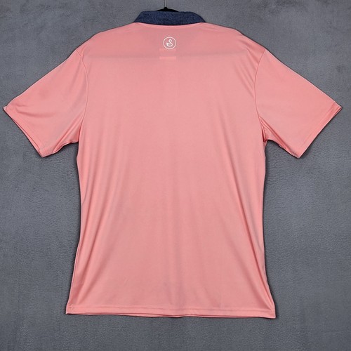 SWANNIES Polo Shirt Mens XL Performance Golf Lightweight Polyester - Picture 2 of 12