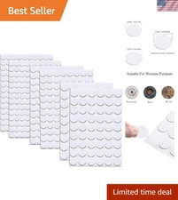 580 Pcs White Screw Hole Covers - Strong Adhesive for Furniture Beauty