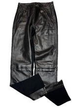 Harley Davidson Motorcycle Pants Women  s Size 36/8 Black Leather Riding