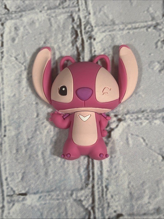 Lilo & Stitch Disney Angel 3D Foam Magnet Pink NEW