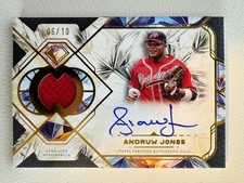 2025 Topps Diamond Icons Andruw Jones Single Player Relic Auto /10 #SPAR-AJO