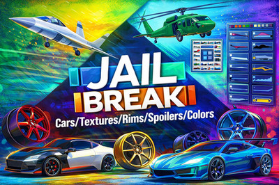  FALL SALE ALL JAILBREAK ITEMS  CLEAN & FASTEST DELIVERY  Car/Texture/Color