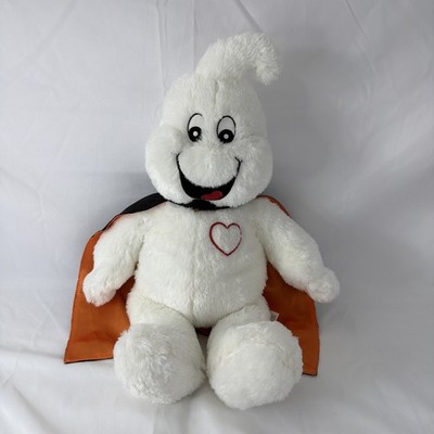 Build A Bear Boorific Ghost Stuffed Animal Plush Toy  Glow in the Dark Cape 18 