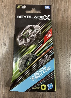 Hasbro Beyblade X Obsidian Shell 4-60D Takara Tomy Defense Battling Top NIB