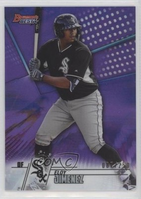 2018 Bowman's Best Top Prospects Purple Refractor 87/250 Eloy Jimenez #TP-7 f9s