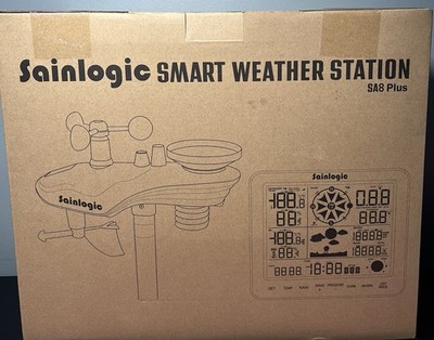 Sainlogic SA8+ Home Weather Station Wireless Indoor Outdoor 24/7 AI Forecast