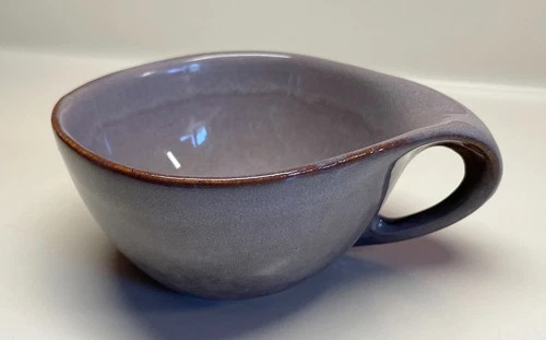 Scarce!!!~MARY WRIGHT "COUNTRY GARDENS" by BAUER POTTERY Gray/Brown COFFEE CUP