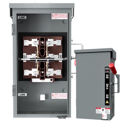 Interruttore Trasferimento Generatore 200A per Generatore Casa, 48000W Manuale Doppio Lancio Sa - Foto 1 di 8