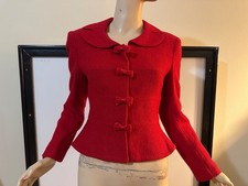 Kay Unger red blazer size 4 preowned