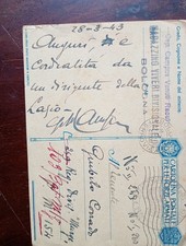 AUTOGRAFO DI UN DIRIGENTE DELLA LAZIO 1943 AL PORTIERE CORRADO GIUBILO SPEDITA.