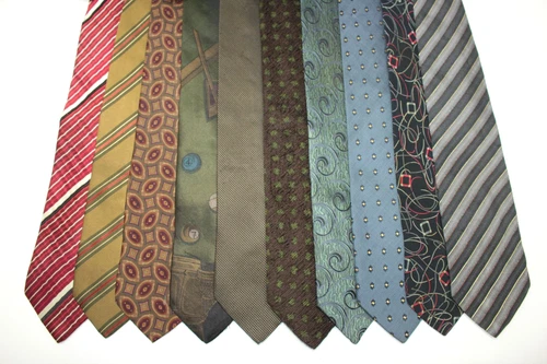 LOT OF  10 STEFANO ROSI silk ties. Made in Italy F90495