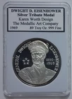 1969 Dwight D. Eisenhower .999 Silver Tribute Medal/Round – Metallic Art Co.