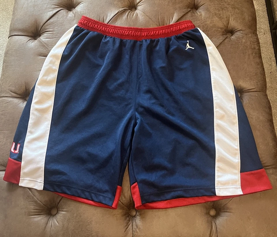 ‼️ Vintage Original Jordan Brand St. John’s University Red Storm ⛈️🏀 Shorts 2X - Image 2 of 4