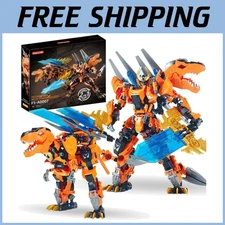Dino Robot Transform Set - Building Blocks for Boys