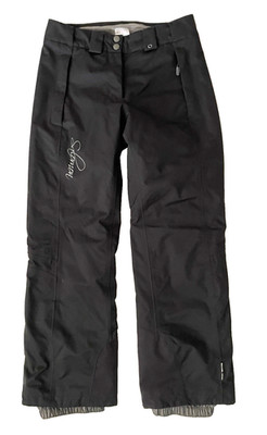 SALOMON CLIMA PRO Womens 8 Insulated Black Snowboarding Ski SNOW PANTS EUC
