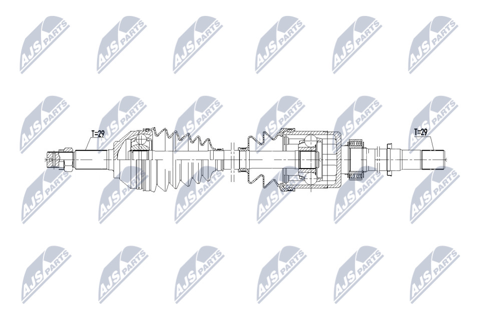 Nty Driveshaft For Nissan Qashqai 2.0 4Wd 07-13 /Front,Right,Mtm - Image 12