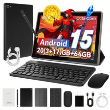 10 inch IPS Tablet 20 3 17 GB RAM 64GB ROM Octa-Core Wifi 6 Bundle KB Mouse