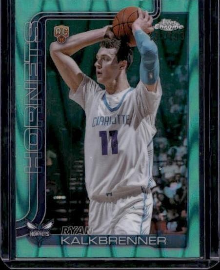 2025-26 Topps Chrome #284 Ryan Kalkbrenner Aqua RayWave Refractor #/199