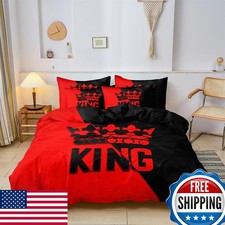 ZIRANSHU Couple Bedding Set King Size Duvet Cover Set (1 Duvet Cover + 2