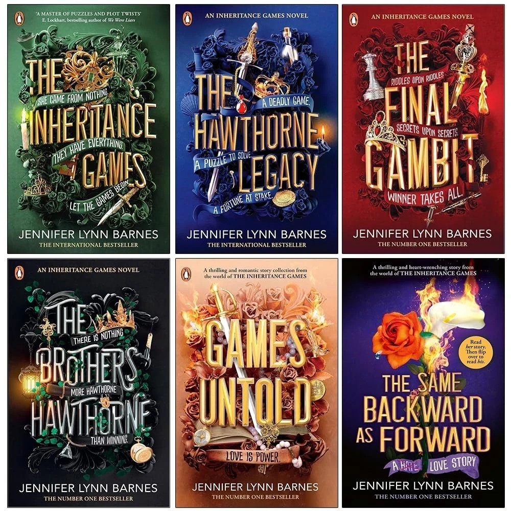 Inheritance Games Series 6 Books Set By Jennifer Hawthorne Legacy,Final Gambit