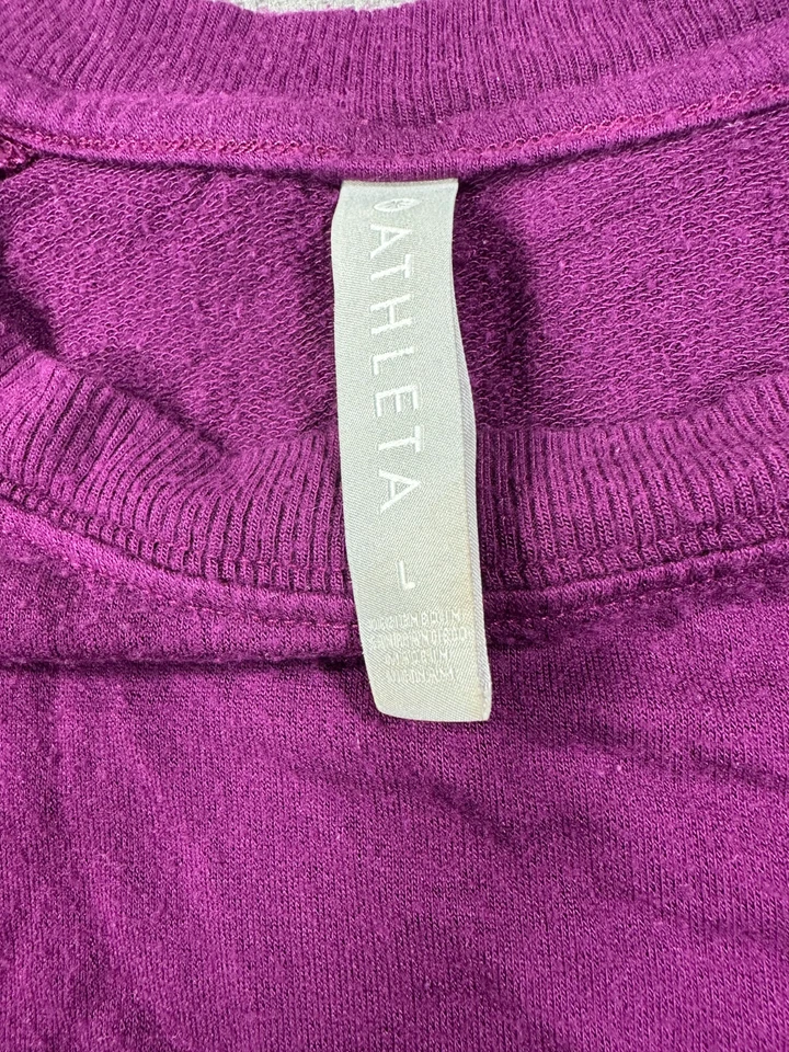 Suéter Athleta Mujer Grande Púrpura Manga Larga Atlético Gimnasio Damas Foto 2 de 4