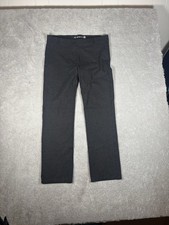 Betabrand Classic Dress Pant Yoga Pant | Straight dk gray xl no button