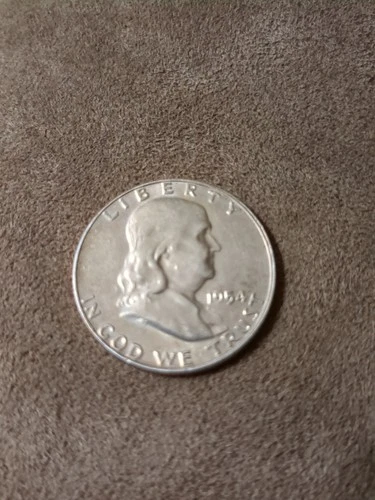 1954 P Franklin Half Dollar - Circulated - 90% Silver