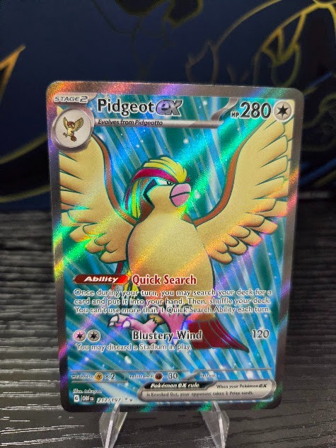 Pokemon TCG Pidgeot ex 217/197 Obsidian Flames Ultra Rare NM Card