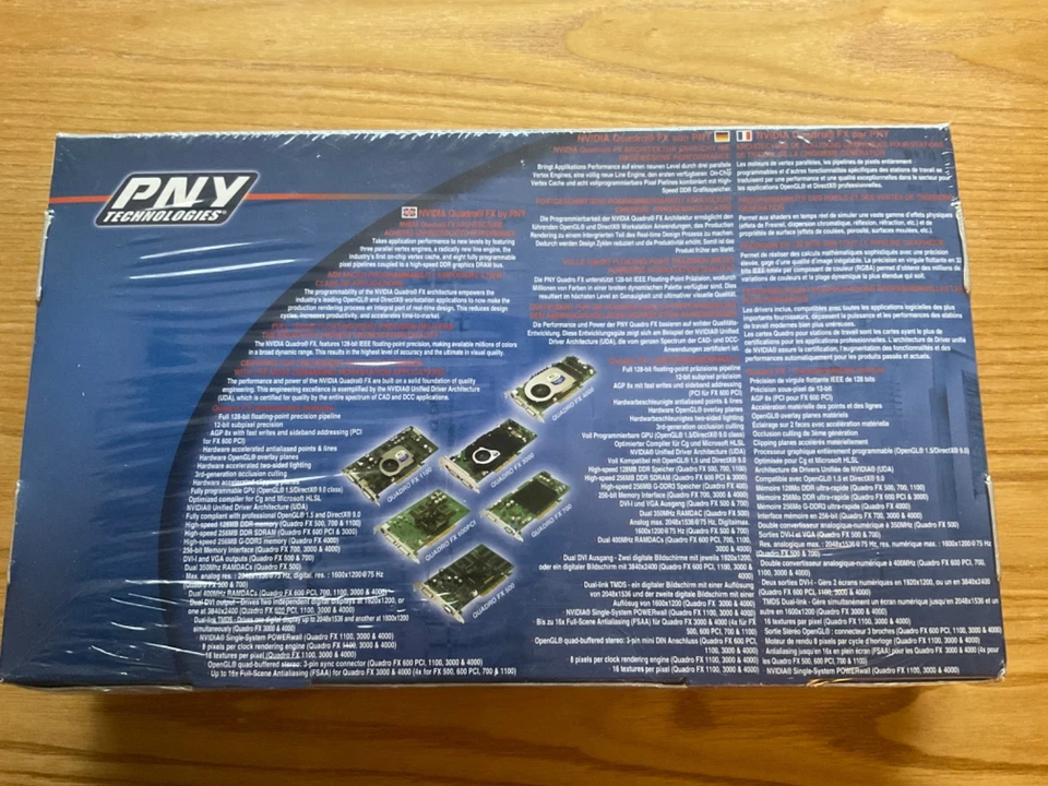 PNY Nvidia Quadro FX4000 AGP 256MB Same As Nvidia 6800 Ultra New Sealed! Win98 - Image 3 of 4