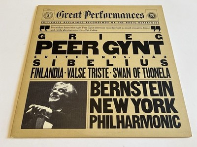 CBS MY 36718   Grieg Peer Gynt   Sibelius Finlandia   NM Vinyl   NM Inlays   EX