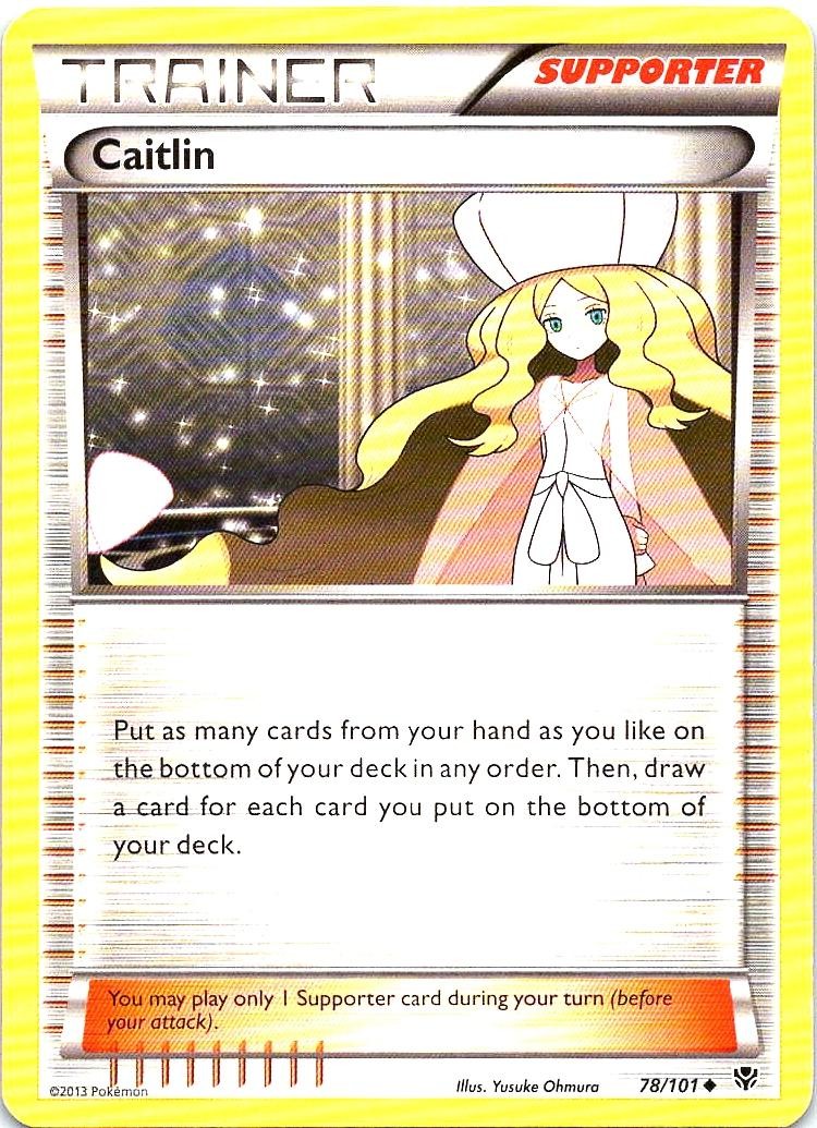 Caitlin 78/101 Uncommon Plasma Blast Pokemon Mp