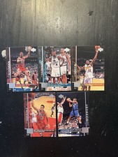 Lot of 5 1997-98 Upper Deck Game Dated Trading Cards Various Players