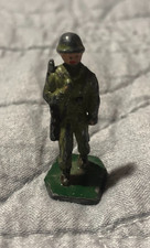 Vintage Lead Soldier Collectible Solid Lead Paint Wear 1.25  