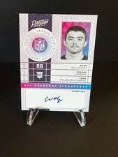2024 Panini Prestige Will Shipley NFL Passport Signatures Auto #NPS-WSY