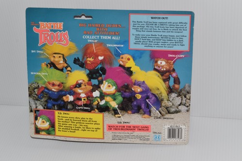 BATTLE TROLLS TD TROLL HASBRO NEW SEALED - MINT ON CARD - 1992 (MCK91) - Picture 3 of 3