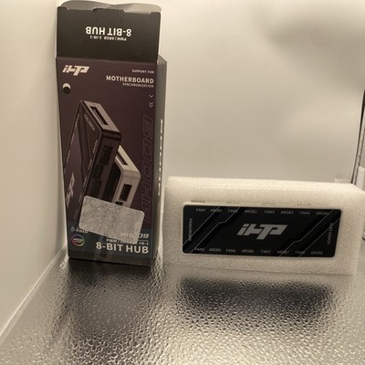 IHTP Pwm/argb 2 In 1 8 Bit Hub Fan Hub/Splitter Controller 12V