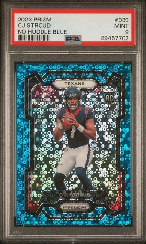 CJ Stroud 2023 Prizm#335 Rookie No Huddle Blue /95 PSA 9 💥📈💎