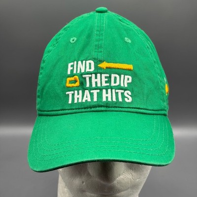Subway Hat ''Find The Dip That Hits'' Baseball Cap Adjustable Green Logo