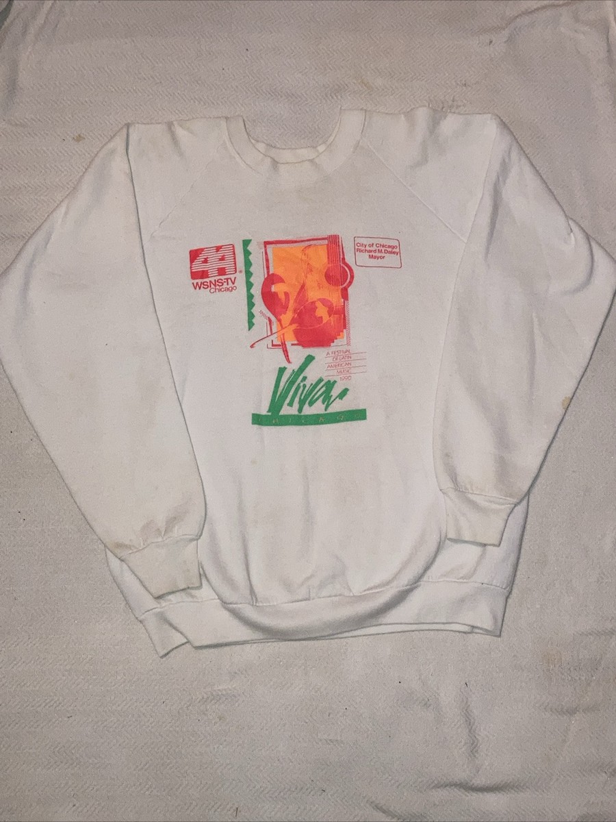 Vintage Telemundo 44 WSNS-TV ￼ Chicago Shirt Sweater Sweatshirt