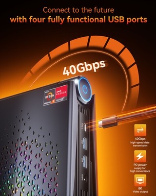 ACEMAGIC S3A Mini Gaming PC AMD Ryzen 7 8745HS 16GB DDR5 512GB