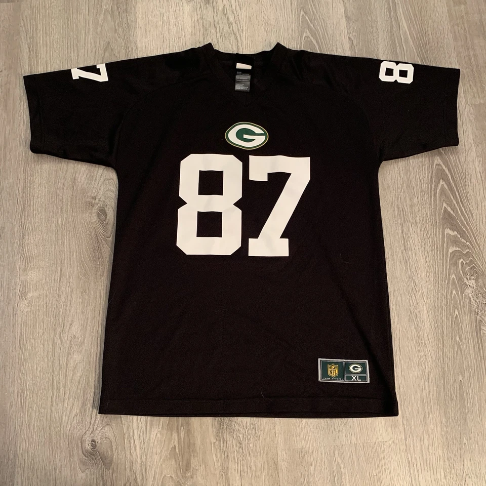 Camiseta Jordy Nelson Green Bay Packers NFL Negra Juvenil Talla XL Para Hombre Talla Pequeña Foto 2 de 4