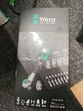 Wera 8100 SB 6 Zyklop Speed Ratchet Metric Set 3/8in Drive Wer004046 New