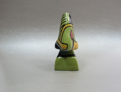 Picasso's Nose Eyeglass Holder Stand Hand Painted Unique Abstract Object