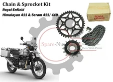 For Royal Enfield Himalayan "411 & Scram 411/440 Chain & Sprocket Kit #888492"