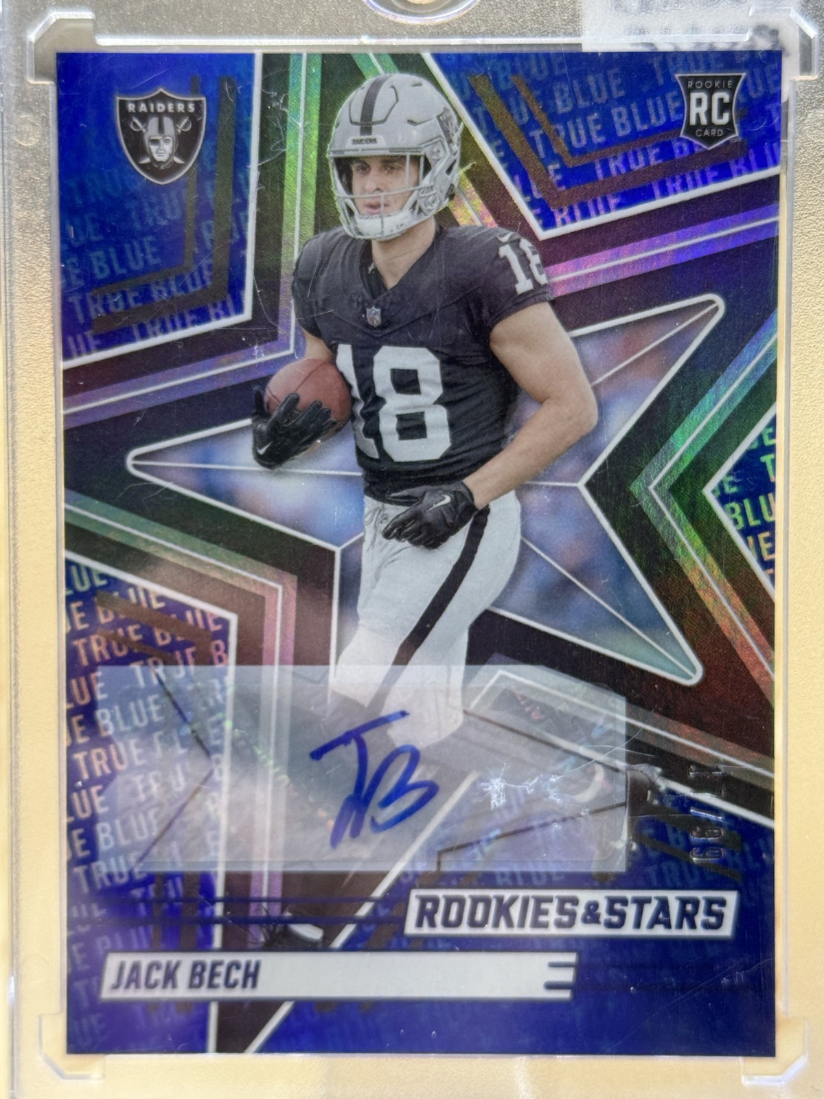 2025 Rookie and Stars Jack Bech Auto (RC) #128 Las Vegas Raiders /99