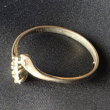 Silberring 800er mit Steinbesatz, Ca 1960-198...