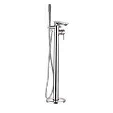 Floor Standing Bath Tap with Shower Handset Mixer Head, Stylish Chrome Finish