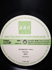 XTC/Frankie Miller  in Concert 179 BBC Transcription 1978 LP  MEGA RARE